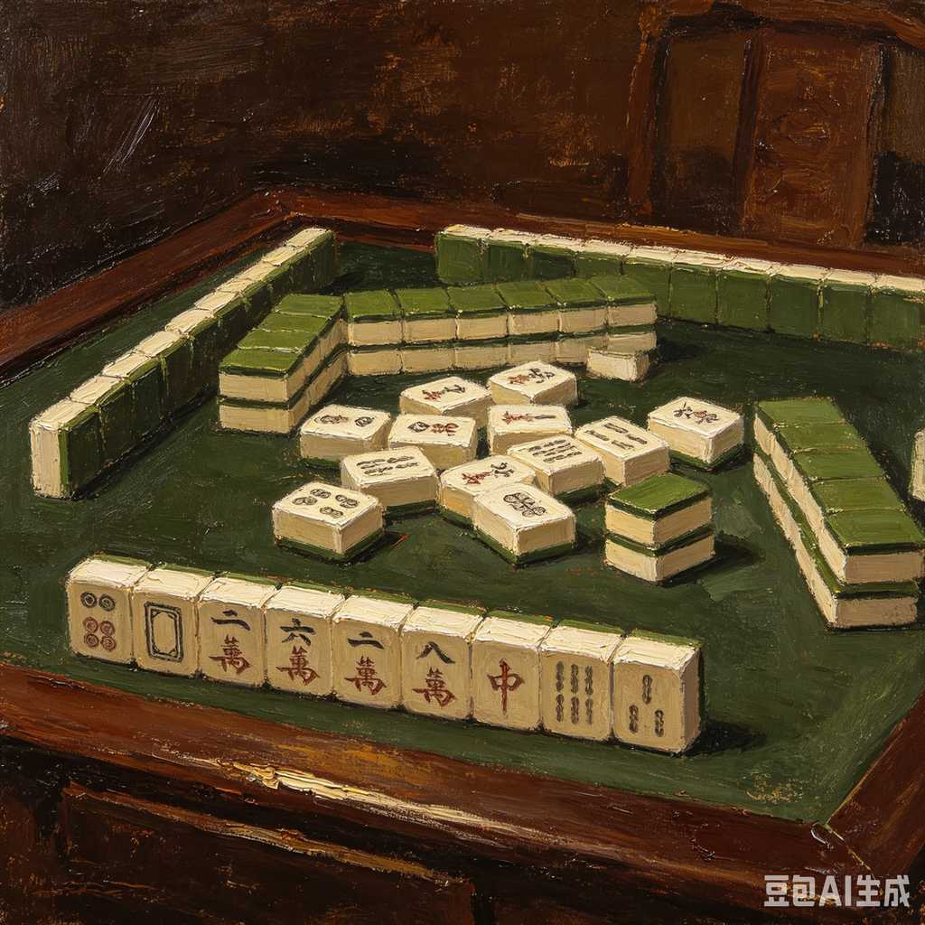 traditional color mahjong set